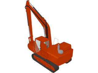 Track Hoe 3D Model preview