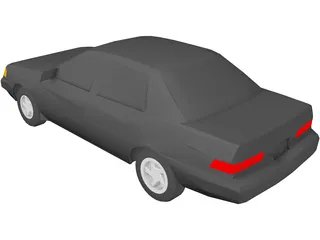Ford Tempo (1988) 3D Model preview