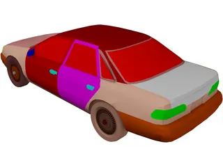 Ford Taurus (1992) 3D Model preview