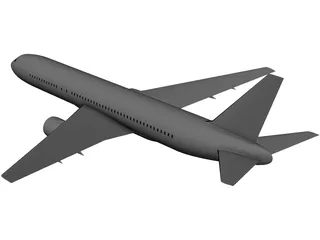 Boeing 767-200 3D Model preview