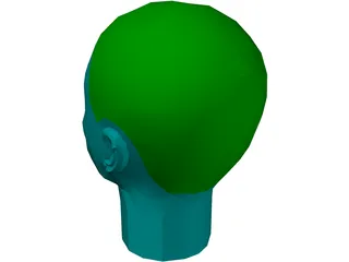 Head Female 3D Model preview