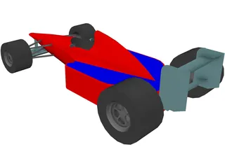 Formula 1 Car 3D Model preview