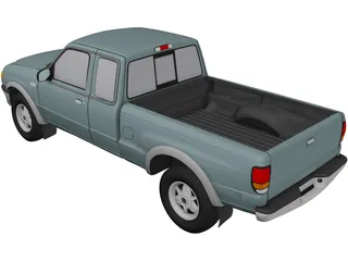 Mazda Pickup (1999) 3D Model preview