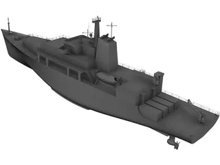 Survey Vessel 3D Model preview