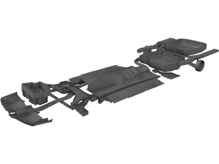 Chassis Volvo S40 (2000) 3D Model preview