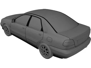 Volvo S40 (2000) 3D Model preview