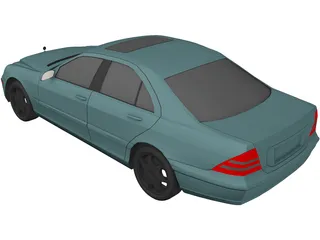 Mercedes-Benz S-class (2000) 3D Model preview