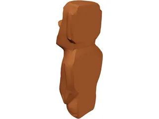 Easter Island Figure 3D Model preview