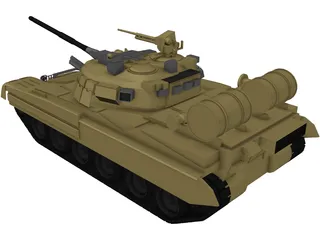 T-80 3D Model preview