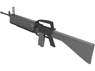 M16 A1 3D Model preview