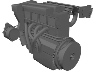 Engine 3D Model preview
