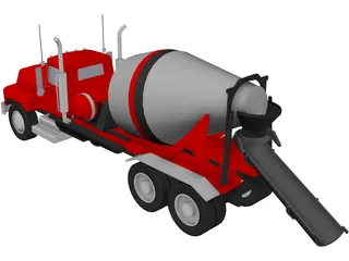 Cement Mixer 3D Model preview