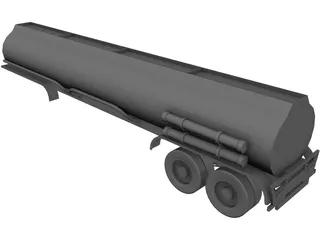 Trailer Tanker 3D Model preview