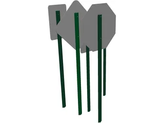 Traffic Signs 3D Model preview