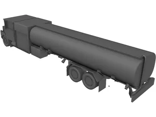 Fuel Truck 3D Model preview