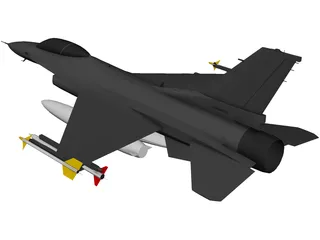 F-16C 3D Model preview