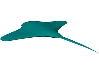 Manta Ray 3D Model preview