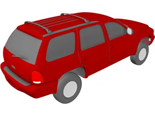 Dodge Durango (1998) 3D Model preview