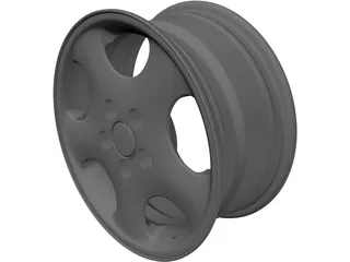 Rim Dodge Neon 3D Model preview
