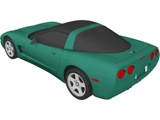 Chevrolet Corvette (1997) 3D Model preview