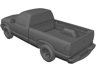 Chevrolet S10 Pickup (1998) 3D Model preview