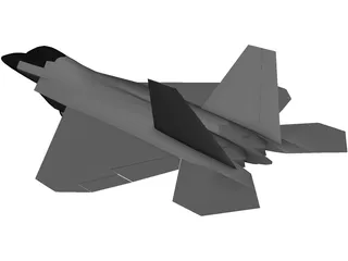 F-22A Raptor 3D Model preview