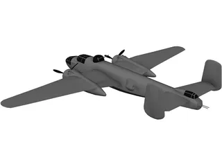 B-25 3D Model preview