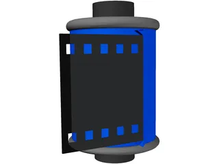 Film Roll 3D Model preview