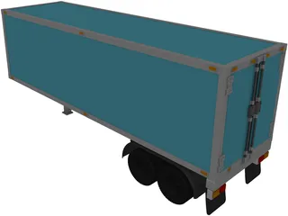 Trailer Box 3D Model preview