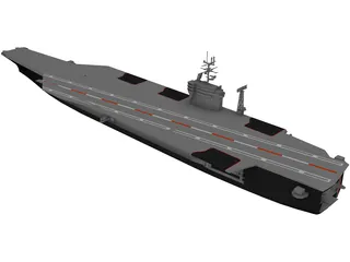 Nimitz Aircraft Carrier 3D Model preview
