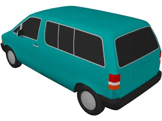 Ford Aerostar Van (1989) 3D Model preview