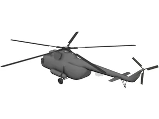 Mil Mi-8 Hip 3D Model preview