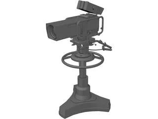 Television Camera 3D Model preview