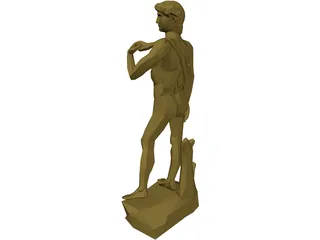 David Statue 3D Model preview