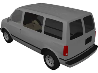 Chevrolet Astro Van (1986) 3D Model preview