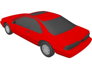 Ford Thunderbird (1992) 3D Model preview