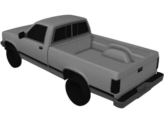 Dodge Dakota (1988) 3D Model preview