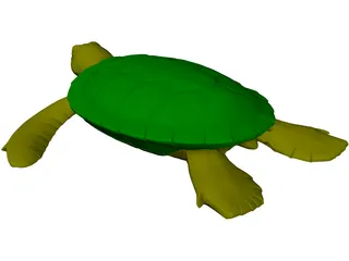 Turtle 3D Model preview