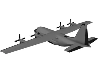 Lockheed C-130 Hercules 3D Model preview