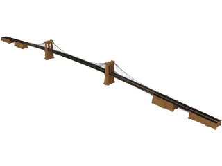 Brooklyn Bridge 3D Model preview