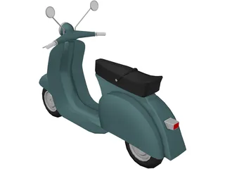 Scooter Vespa 3D Model preview