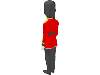 Buckingham Palace Guard 3D Model preview