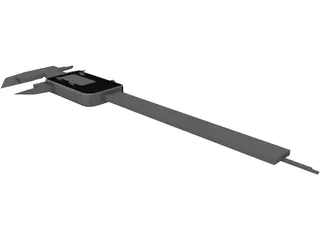 Mitutoyo Digital Caliper 3D Model preview