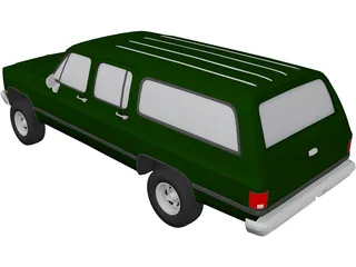 Chevrolet Suburban (1986) 3D Model preview