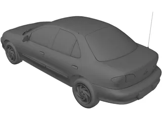 Chevrolet Cavalier Sedan (1998) 3D Model preview