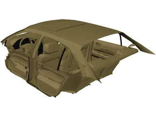 Interior Nissan Maxima (1997) 3D Model preview
