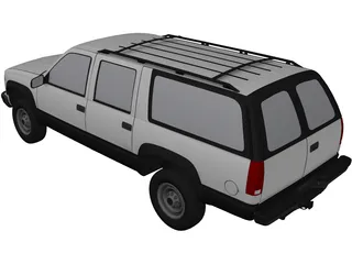 Chevrolet Suburban (1998) 3D Model preview