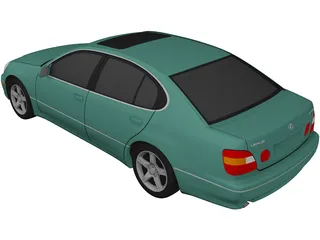 Lexus GS400 (1998) 3D Model preview
