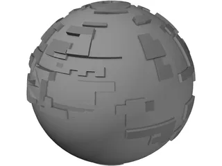 Borg Sphere 3D Model preview