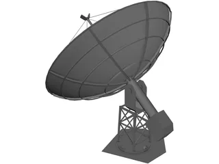 Satellite Dish 3D Model preview